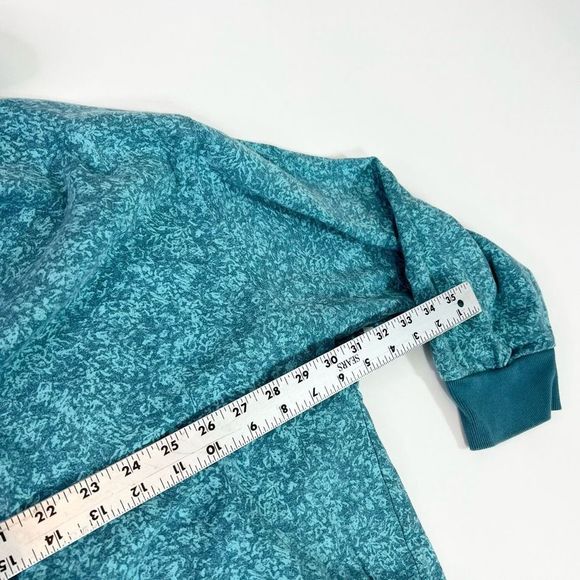 Athleta Sundance Alliance Womens 3X Blue Green Long Sleeved Hooded Pullover - Picture 5 of 11